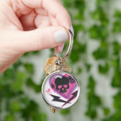 Supergirl Skulls en Lightning Sleutelhanger (Hand)