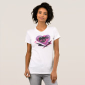 Supergirl Skulls en Lightning T-shirt (Voorkant volledig)
