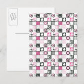 Supergirl Skulls en Pins Pattern Briefkaart (Voorkant / Achterkant)