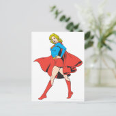 Supergirl slaat een pos aan briefkaart (Staand voorkant)
