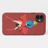 Supergirl slaat een pos aan Case-Mate iPhone case (Achterkant (horizontaal))