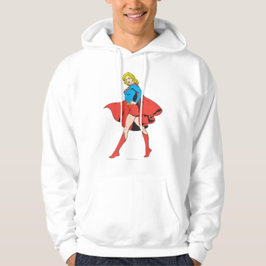 Supergirl slaat een pos aan hoodie (Voorkant)