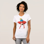 Supergirl slaat een pos aan t-shirt (Voorkant volledig)