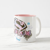 Supergirl So Fabulous 1 Tweekleurige Koffiemok (Voorkant rechts)