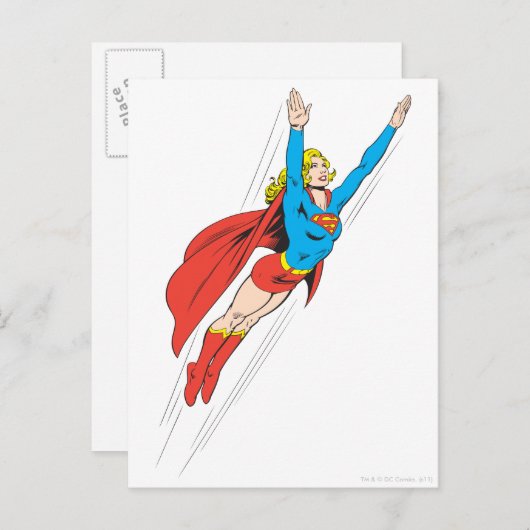 Supergirl Soars High Briefkaart (Voorkant / Achterkant)