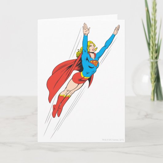 Supergirl Soars High Kaart (Voorkant)