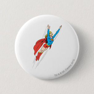 Supergirl Soars High Ronde Button 5,7 Cm