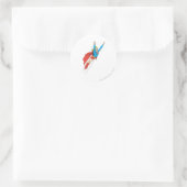 Supergirl Soars High Ronde Sticker (Tas)