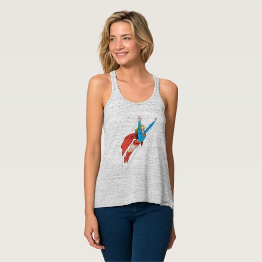 Supergirl Soars High Tanktop (Volledige Voorkant)