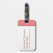 Supergirl Solid S-Shield Bagagelabel (Achterkant verticaal)