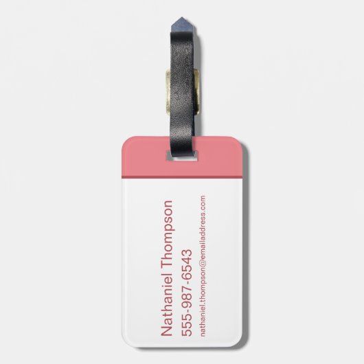 Supergirl Solid S-Shield Bagagelabel (Achterkant verticaal)