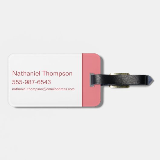 Supergirl Solid S-Shield Bagagelabel (Achterkant horizontaal)