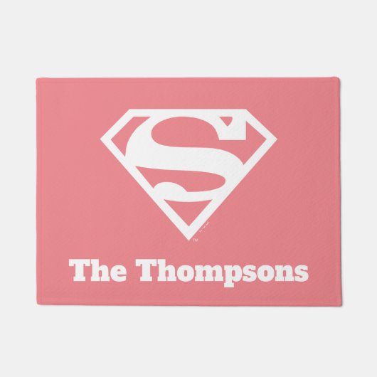 Supergirl Solid S-Shield Deurmat (Voorkant)