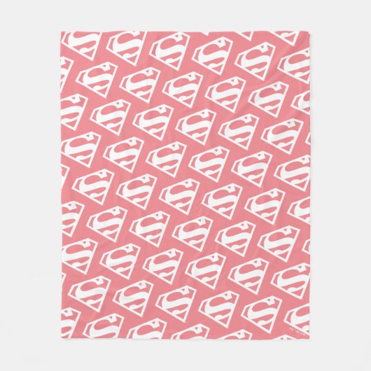 Supergirl Solid S-Shield Fleece Deken (Voorkant)