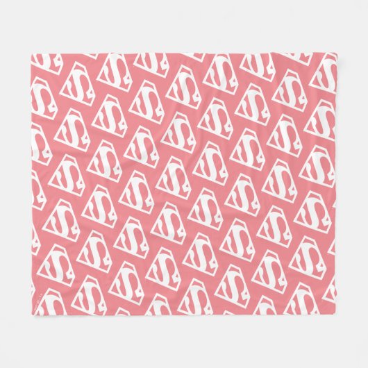 Supergirl Solid S-Shield Fleece Deken (Voorkant (Horizontaal))