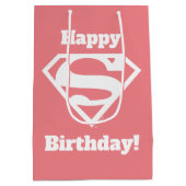 Supergirl Solid S-Shield Medium Cadeauzakje (Achterkant)