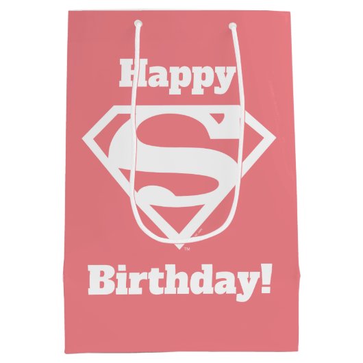 Supergirl Solid S-Shield Medium Cadeauzakje (Achterkant)