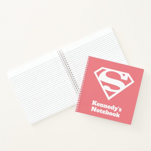 Supergirl Solid S-Shield Notitieboek (Binnen)