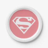 Supergirl Solid S-Shield Papieren Bordje (Voorkant)
