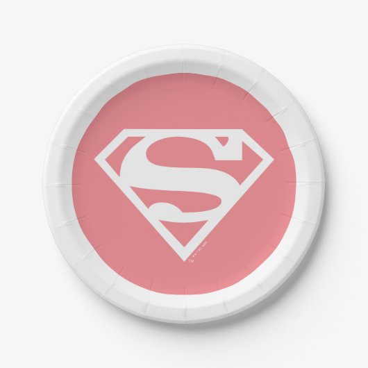 Supergirl Solid S-Shield Papieren Bordje (Voorkant)