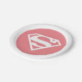 Supergirl Solid S-Shield Papieren Bordje (Gekanteld)