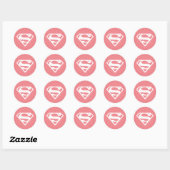 Supergirl Solid S-Shield Ronde Sticker (Vel)