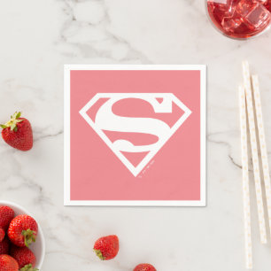 Supergirl Solid S-Shield Servet