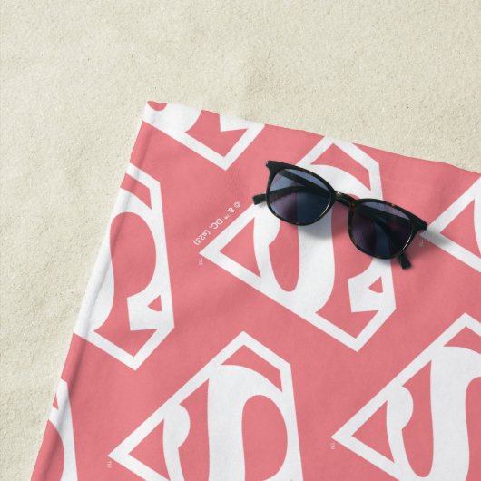 Supergirl Solid S-Shield Strandlaken (In situ)