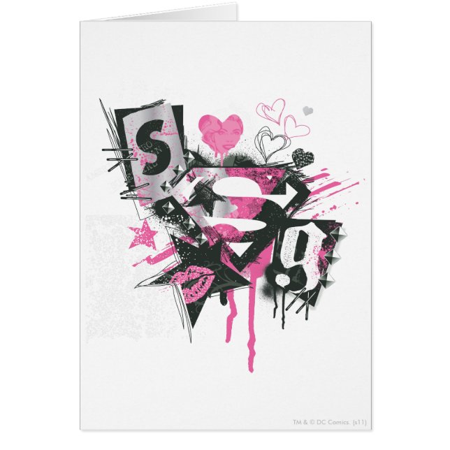 Supergirl Spills en Scribbles Collage (Voorkant)