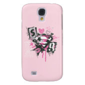 Supergirl Spills en Scribbles Collage Case-Mate Samsung Galaxy Hoesje (Achterkant)