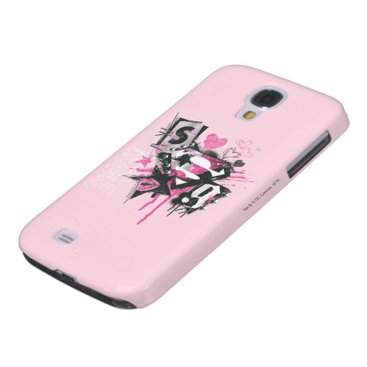 Supergirl Spills en Scribbles Collage Case-Mate Samsung Galaxy Hoesje (Onderkant)