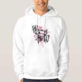 Supergirl Spills en Scribbles Collage Hoodie (Voorkant)