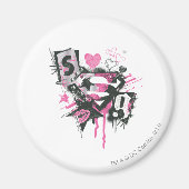 Supergirl Spills en Scribbles Collage Magneet (Voorkant)