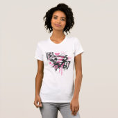Supergirl Spills en Scribbles Collage T-shirt (Voorkant volledig)