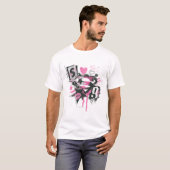 Supergirl Spills en Scribbles Collage T-shirt (Voorkant volledig)