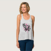 Supergirl Spills en Scribbles Collage Tanktop (Volledige Voorkant)