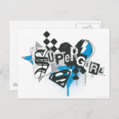 Supergirl spills en Splatter Briefkaart (Voorkant / Achterkant)