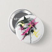 Supergirl Spray Paint Ronde Button 5,7 Cm (Voorkant /achterkant)