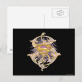 Supergirl Starbust Logo Briefkaart (Voorkant / Achterkant)