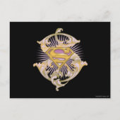 Supergirl Starbust Logo Briefkaart (Voorkant)