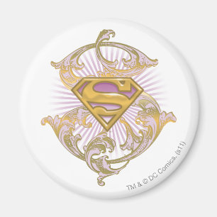 Supergirl Starbust Logo Magneet