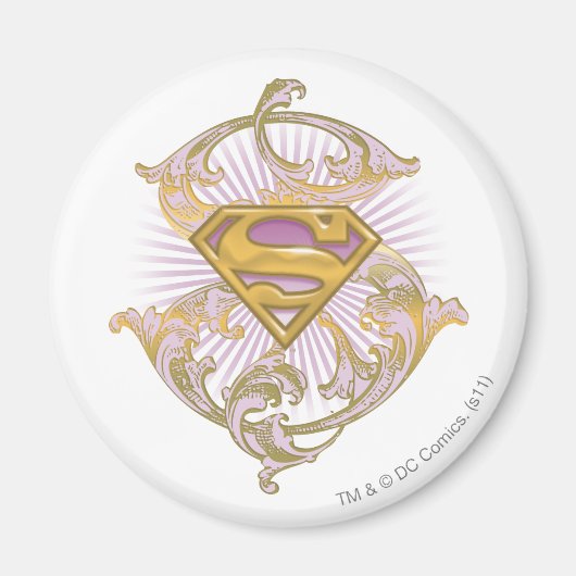 Supergirl Starbust Logo Magneet (Voorkant)