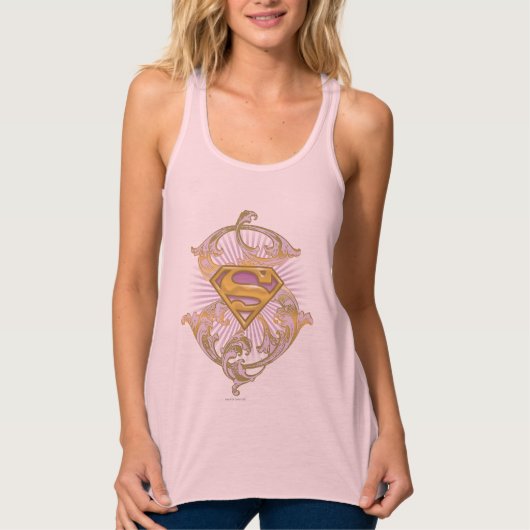 Supergirl Starbust Logo Tanktop (Voorkant)