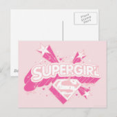 Supergirl Stars en Logo Briefkaart (Voorkant / Achterkant)