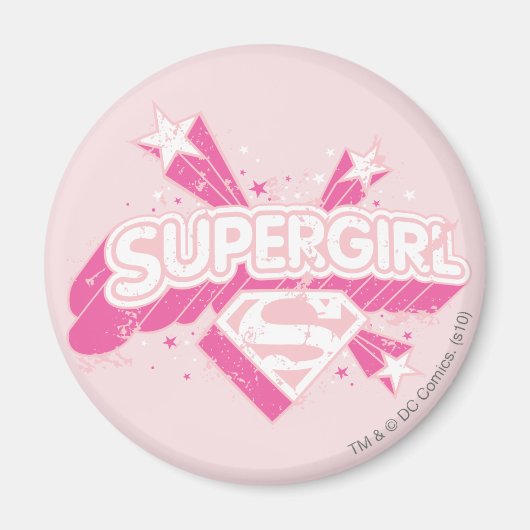 Supergirl Stars en Logo Magneet (Voorkant)