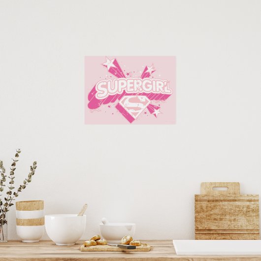 Supergirl Stars en Logo Poster (Keuken)