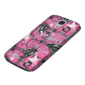 Supergirl Stars en Skulls Pattern Case-Mate Samsung Galaxy Hoesje (Onderkant)