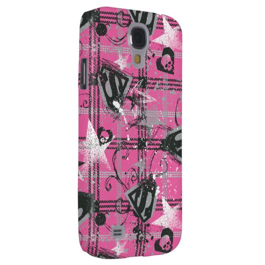 Supergirl Stars en Skulls Pattern Case-Mate Samsung Galaxy Hoesje (Back/Rechts)