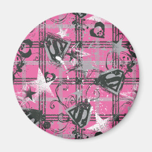 Supergirl Stars en Skulls Pattern Magneet