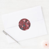 Supergirl Stary Red Pattern Ronde Sticker (Envelop)